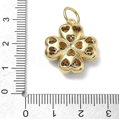 Brass Micro Pave Cubic Zirconia Pendants KK-CBA56EF-29G-02-1