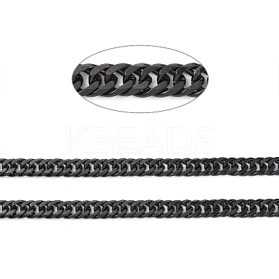 304 Stainless Steel Cuban Link Chains CHS-P007-31EB-1