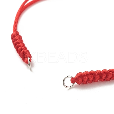 Adjustable Nylon Braided Cord Bracelet Making Accessories AJEW-JB01097-1