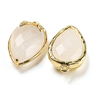 Natural Quartz Crystal Faceted Pendants G-M431-06G-09-1