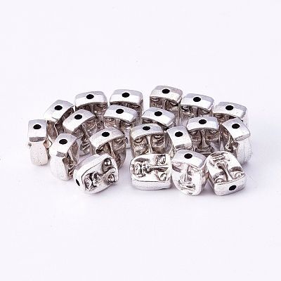 Tibetan Style Alloy Human Face Beads LS-X-TIBEP-GC184-AS-NR-1