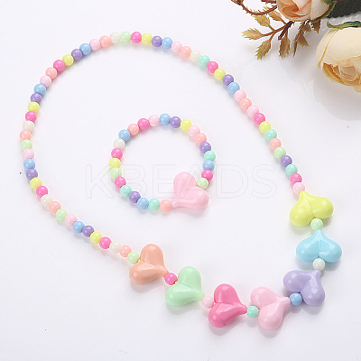 Plastic Beaded Necklaces & Beaded Bracelets WG32877-07-1