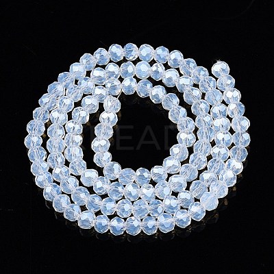 Electroplate Glass Beads Strands EGLA-A044-J4mm-A06-1