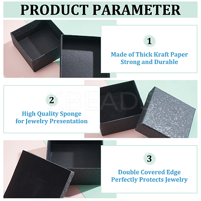 Texture Paper Jewelry Gift Boxes OBOX-NB0001-10B-02-1