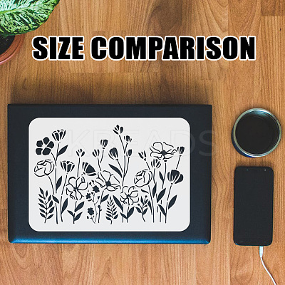 Plastic Hollow Out Drawing Painting Stencils Templates DIY-WH0396-753-1