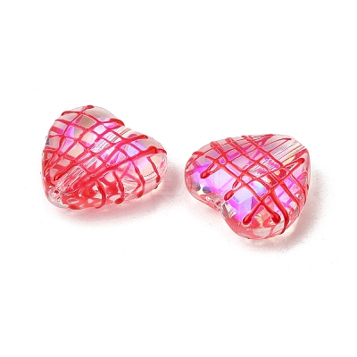 Transparent Glass Enamel Beads X1-GLAA-S388-01D-1