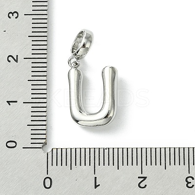 Rack Plating Brass with ABS Plastic Pearl European Dangle Charms KK-G501-02U-P-1