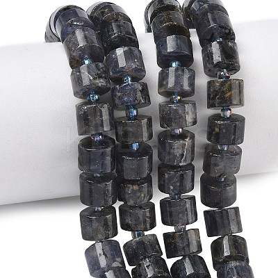 Natural White Moonstone & Multi-Moonstone & Tourmaline & Amethyst & Green Strawberry Quartz & Ocean Agate & Quartz & Iolite Beads Strands G-C270-I02-01-1