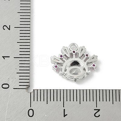 Brass Micro Pave Cubic Zirconia Pendants LS-KK-M326-16P-1