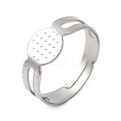 316 Stainless Steel Pad Ring Settings LS-X-STAS-D375-03P-1