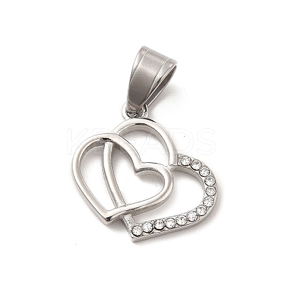 304 Stainless Steel Pendants STAS-K243-25P-1