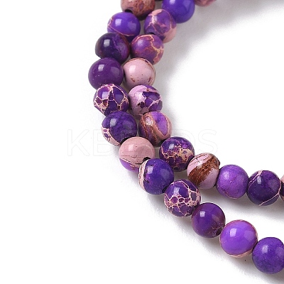 Dyed Natural Regalite/Imperial Jasper/Sea Sediment Jasper Beads Strands G-B124-C05-07-1