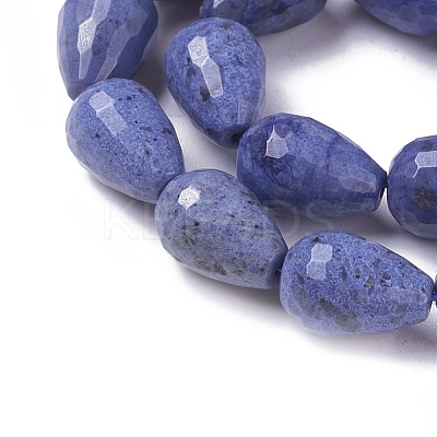 Natural Dumortierite Quartz Beads Strands G-P422-30-1