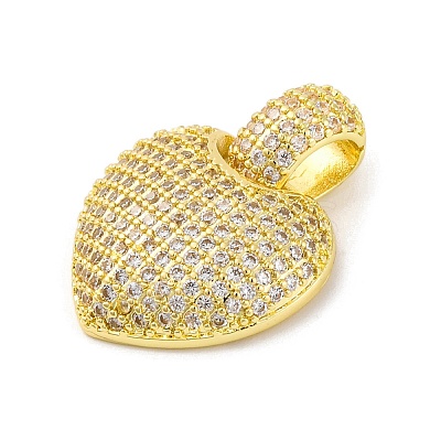Brass Pendants with Cubic Zirconia KK-D536-04G-1