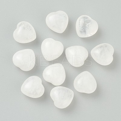 Natural Quartz Crystal Heart Love Stone G-G973-04C-1