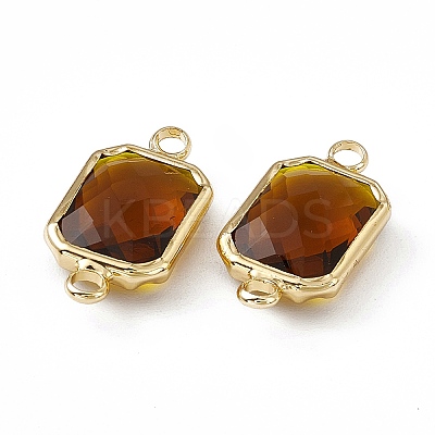 Transparent K9 Glass Connector Charms GLAA-A005-02LG-1