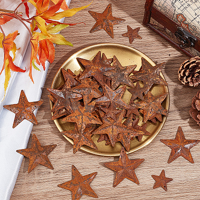50Pcs 2 Styles Iron Pendants IFIN-GF0001-41B-1