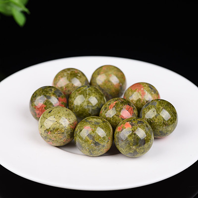 Natural Unakite Crystal Ball PW-WG58492-06-1