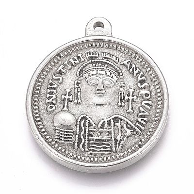 Non-Tarnish 304 Stainless Steel Pendants STAS-H117-02P-1