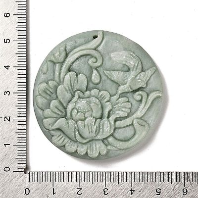 Natural Calcite Carved Pendants G-K349-03D-1