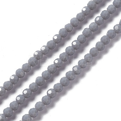 Faceted(32 Facets) Glass Beads Strands EGLA-J042-36A-03-1