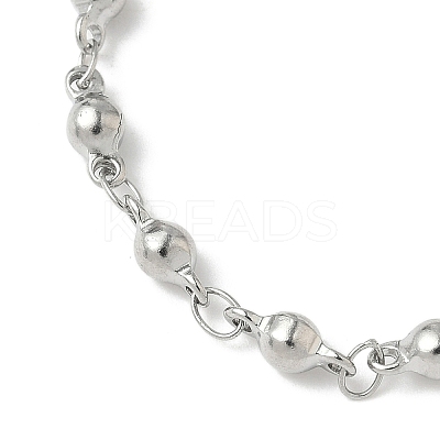 304 Stainless Steel Bar Link Chains Bracelet Making AJEW-JB01350-02-1