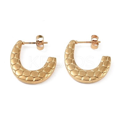 304 Stainless Steel Studs Earrings EJEW-K278-17G-1