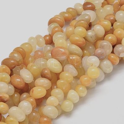 Natural Topaz Jade Gemstone Nuggets Bead Strands G-J337-30-01-1