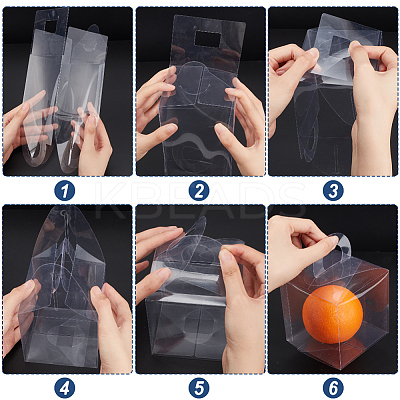 Transparent Plastic Gift Boxes CON-WH0086-046-1
