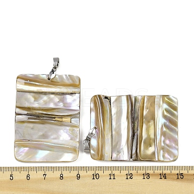 Natural Freshwater Shell Big Pendants SSHEL-B003-05P-02-1