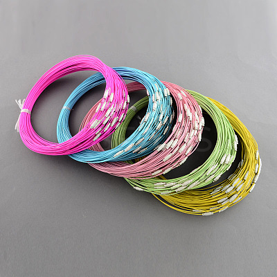 Steel Wire Bracelet Cord DIY Jewelry Making TWIR-R004-M-1