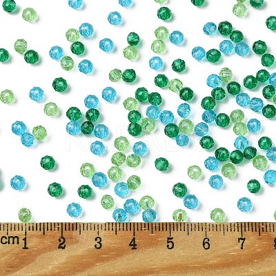 3 Colors Transparent Glass Beads EGLA-TZ0001-01-1