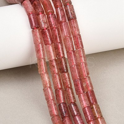 Natural Strawberry Quartz Beads Strands G-F832-B06-01A-1