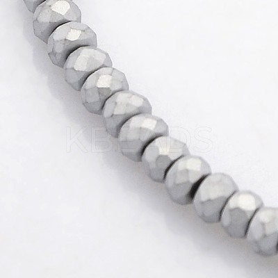 Electroplate Non-magnetic Synthetic Hematite Beads Strands G-J208G-02-1
