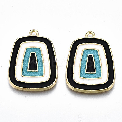 Eco-Friendly Alloy Enamel Pendants ENAM-Q438-009-NR-1