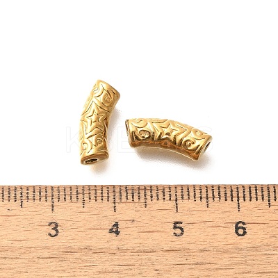 Ion Plating(IP) 304 Stainless Steel Curved Tube Beads STAS-I321-23G-1
