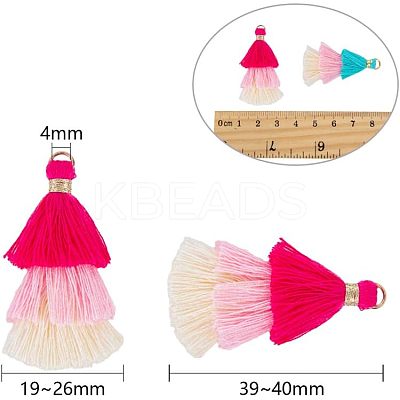 Cotton Thread Tassel Pendant Decorations FIND-NB0001-07-1