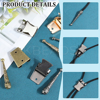 Bolo Tie Clasps Sets FIND-GF0007-27A-1