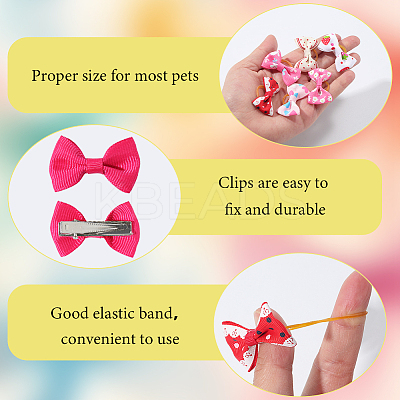 48Pcs Polyester & Iron Alligator Hair Clips AJEW-CN0004-10-1