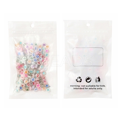160Pcs 2 Style Luminous Acrylic Beads MACR-YW0001-15-1