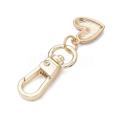 Alloy Enamel Heart Pendant Decorations HJEW-JM02519-1
