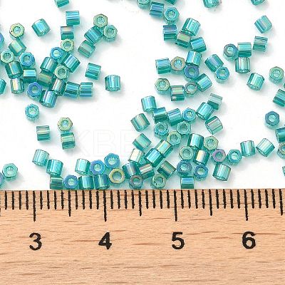 Transparent Colours AB Glass Seed Beads SEED-S042-19B-03-1