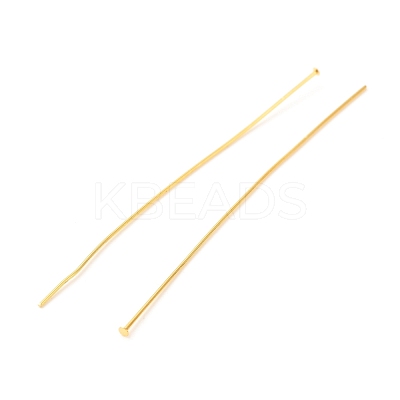 Brass Flat Head Pins X-KK-F824-114E-G-1