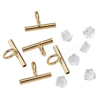 Brass Tube Bails DIY-TA0014-37B-G-1