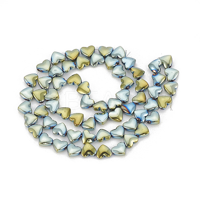 Electroplate Non-magnetic Synthetic Hematite Beads Strands G-T061-101C-1