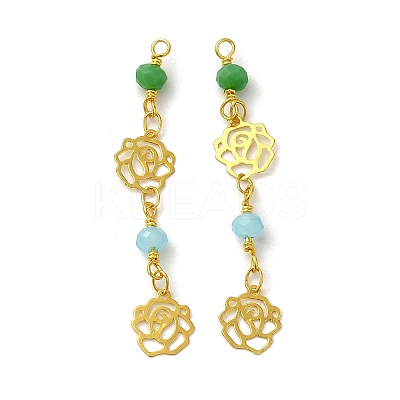 Glass Beaded Pendants KK-P242-18G-02-1