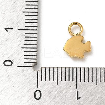Ion Plating(IP) 304 Stainless Steel Enamel Charms STAS-G351-05G-1