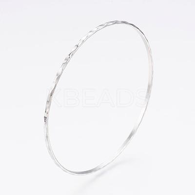Tarnish Resistant 304L Stainless Steel Buddhist Bangles BJEW-G568-15P-1