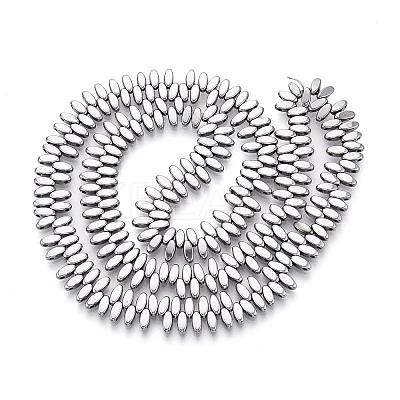 Electroplated Synthetic Non-magnetic Hematite Beads Strands G-T139-65I-1