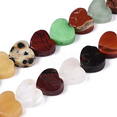 Natural & Synthetic Mixed Stone Beads Strands G-T142-73-1